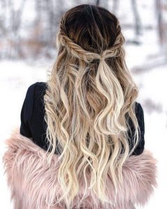 long hair in winter